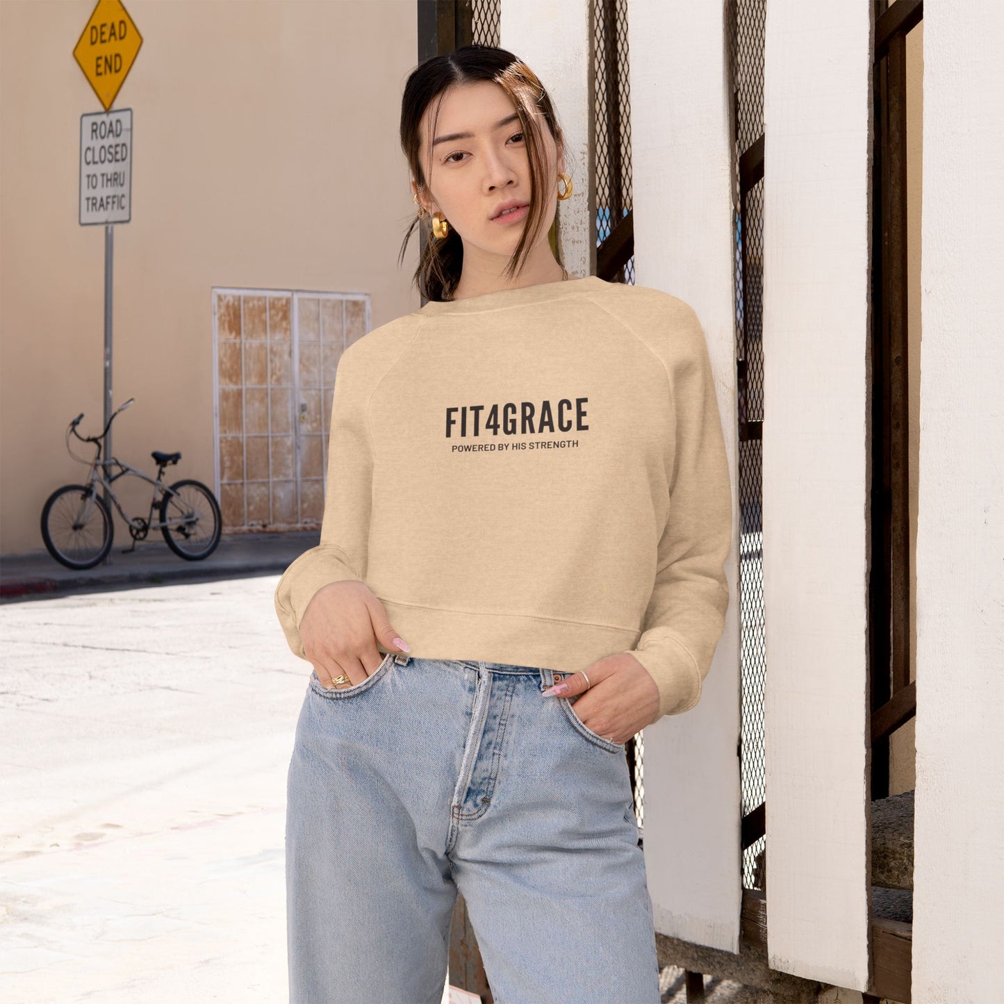 F4G - Cropped Fleece Pullover
