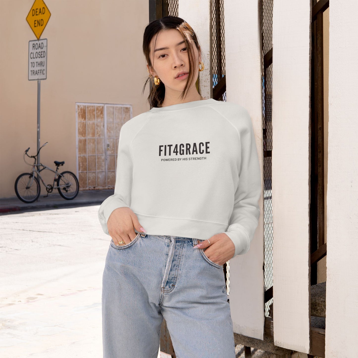 F4G - Cropped Fleece Pullover