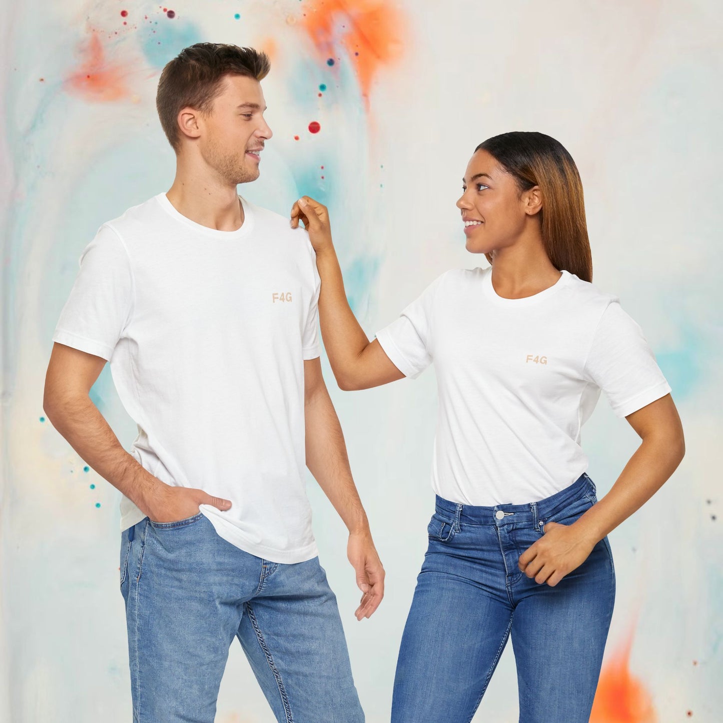 F4G - Minimalist Unisex Jersey Tee – Casual Everyday Wear